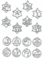 Laubsägevorlage Baumschmuck 1 Laubsägevorlage Baumschmuck 1