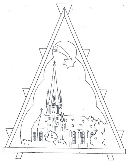 Laubsäge- Vorlage Nr.4 Kirche St. Katharin zu Buchholz