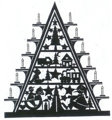 Laubsägevorlage Lichtercke "Spielzeugbaum"