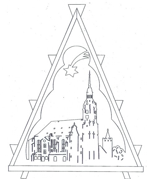 Laubsäge- Vorlage Nr. 8 Kirche St. Martin zu Zschopau
