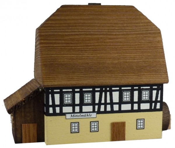 Lichthaus Mühle zweistöckig mit Anbau klein