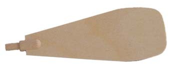 Pyramidenflügel Sperrholz, Blattlänge:110 mm, mit Schaft