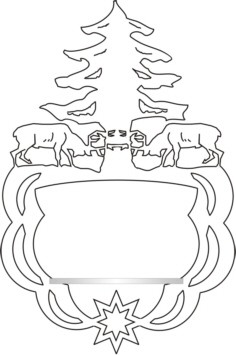 Vorlage Fensterbild Wald für Figuren