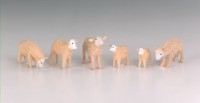 Schafherde geschnitzt und gespant Set Schafherde geschnitzt und gespant Set