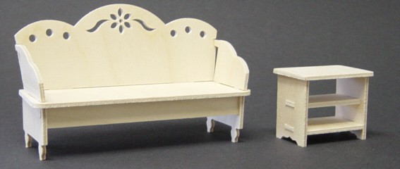 Puppenstubenmöbel Sofa