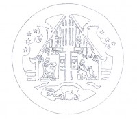 Vorlage Fensterbild Haus im Wald Vorlage Fensterbild Haus im Wald